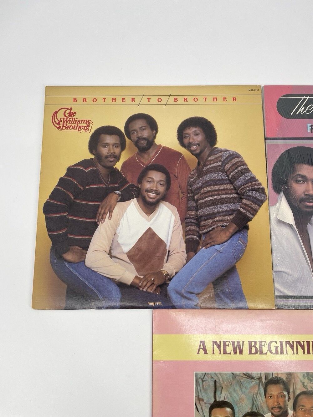 Williams Brothers Gospel Vinyl LP Lot Feel the Spirit New Beginning VG+ - Picture 2 of 6